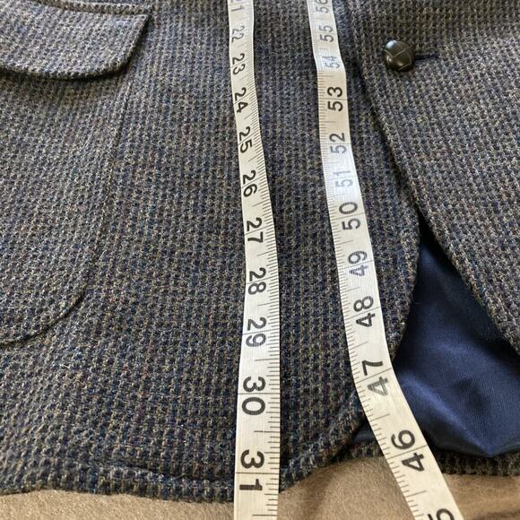 Pendleton Men's Virgin Wool Tweed Blazer Sz 42 Elbow Patches Sport Coat Gray - Picture 7 of 9